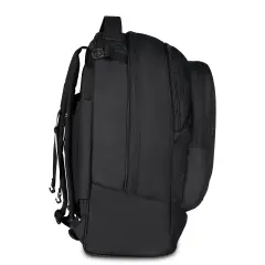 Linea Led Trolley Backpack School Plug Grs Jet Black - trolley backpacks