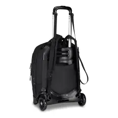 Linea Led Trolley Backpack School Plug Grs Jet Black - trolley backpacks