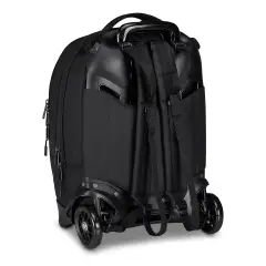 Linea Led Trolley Backpack School Plug Grs Jet Black - trolley backpacks