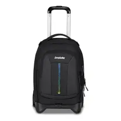 Linea Led Trolley Backpack School Plug Grs Jet Black - trolley backpacks
