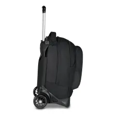Linea Led Trolley Backpack School Plug Grs Jet Black - trolley backpacks