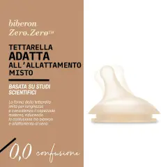 Zero Zero Baby Bottle with Anti-Colic Silicone Teat Slow Flow (S) 180 ml Light - baby bottles and accessories