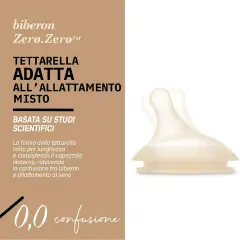 Biberon Zero Zero Silicone Anticolica Flusso Lento (S) 180 ml Deep - biberon e accessori