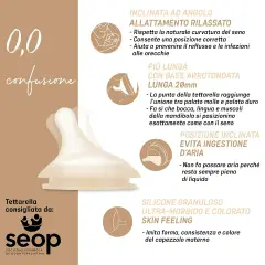 Zero Zero Baby Bottle with Anti-Colic Silicone Teat Medium Flow 270 ml Fair - baby bottles and accessories