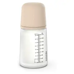 Zero Zero Baby Bottle with Anti-Colic Silicone Teat Medium Flow 270 ml Light - baby bottles and accessories