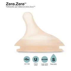 Tettarella Zero Zero Silicone Anticolica Flusso Lento (S) 2pz Light - biberon e accessori