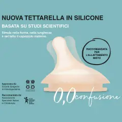 Anti-Slow Flow Silicone Zero Teat (S) 2pcs Deep - baby bottles and accessories