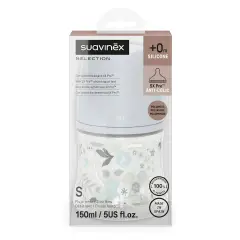 Biberon Wonder In Silicone PA Anticolica 150ml Flusso Lento S Liberty Azzurro - biberon e accessori