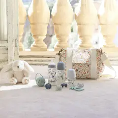 Biberon Wonder In Silicone PA Anticolica 150ml Flusso Lento S Liberty Azzurro - biberon e accessori