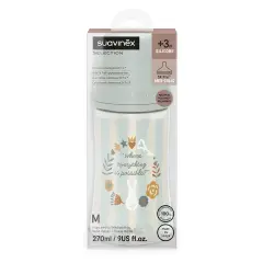 Wonder Silicone Anti-Anticolic Baby Bottle 270ml Medium Flow M Light Blue - baby bottles and accessories