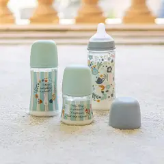 Wonder Silicone Anti-Anticolic Baby Bottle 270ml Medium Flow M Light Blue - baby bottles and accessories