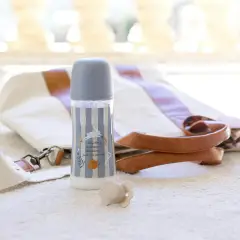 Biberon Wonder con Tettarella In Silicone Anticolica 360ml Flusso Denso (L) Azzurro - biberon e accessori