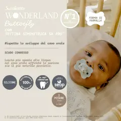 Wonder Butterfly Succhietto In Silicone 0/6m Liberty Rosa - ciucci