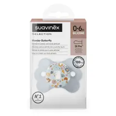 Wonder Butterfly Succhietto In Silicone 0/6m Liberty Azzurro - ciucci