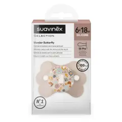 Wonder Butterfly Soother In Silicone 6/18m Liberty Pink - pacifiers