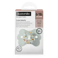 Wonder Butterfly Succhietto In Silicone 6/18m Liberty Azzurro - ciucci