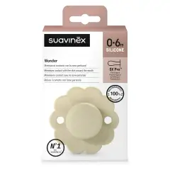Wonder Silicone Pacifier 0/6m Champagne - Whitecap Grey - pacifiers