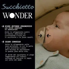 Wonder Succhietto In Silicone 0/6m Cipria - Mauve Chalk - ciucci