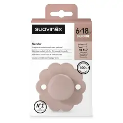 Wonder Succhietto In Silicone 6/18m Rosa Antico - Pale Mauve - ciucci