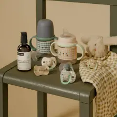 Nightday Set 2 Succhietti con Tettarella In Silicone 0/6m Orso Azzurro - ciucci