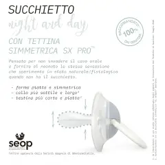 Nightday Set 2 Succhietti con Tettarella In Silicone 0/6m Coniglio Rosa - ciucci