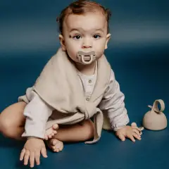 Colour Essence Succhietto In Silicone Butterfly 6/18m Beige - ciucci