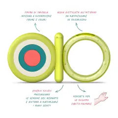 Anello Dentizione In Silicone Step 2 +4m Arcobaleno - ciucci