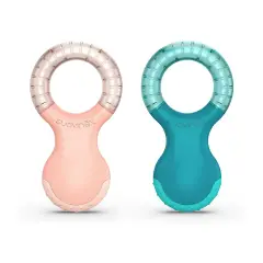 Step 2 +4m Pink Teething Ring - gum massager