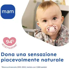 Mam Perfect Start Succhietto Silicone 0-2m, 2pezzi Bimba - ciucci