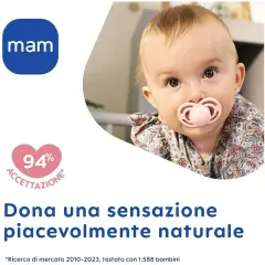 Mam Perfect Start Succhietto Silicone 0-2m, 2pezzi Bimbo - ciucci