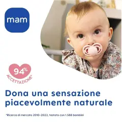 Succhietto Mam Perfect Silicone +16 Mesi Bimba - ciucci