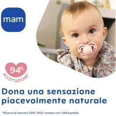 Succhietto Mam Perfect Silicone +6 Mesi Bimba - ciucci