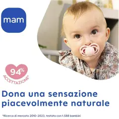 Succhietto Mam Perfect Silicone +6 Mesi Bimba - ciucci