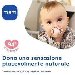 Succhietto Mam Perfect Silicone 2-6 Mesi Bimba - ciucci