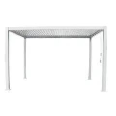 Pergola Palmas 3x3,6 Bianco H240 Salmar - gazebi in ferro