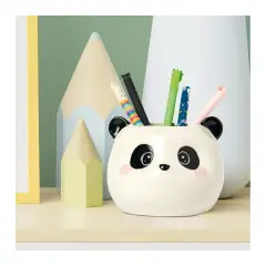 Legami - Portapenne in Ceramica, Desk Friends, Tema Panda - regalo e gadget valigeria