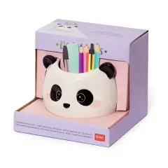 Legami - Portapenne in Ceramica, Desk Friends, Tema Panda - regalo e gadget valigeria
