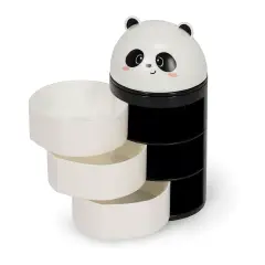 Legami - Panda Organiser da Scrivania, Desk Organiser con 3 Cassetti - regalo e gadget valigeria