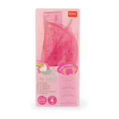 Set Righello da 15 cm, Squadra 60° da 10 cm, Goniometro 180°- Unicorn - regalo e gadget valigeria