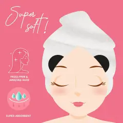 Legami - Turbante per Capelli Love My Hair, Asciugatura Rapida, in Microfibra, Tema Unicorno - regalo e gadget valigeria