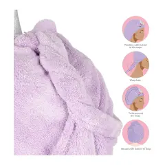 Legami - Turbante per Capelli Love My Hair, Asciugatura Rapida, in Microfibra, Tema Unicorno - regalo e gadget valigeria