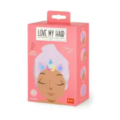 Legami - Turbante per Capelli Love My Hair, Asciugatura Rapida, in Microfibra, Tema Unicorno - regalo e gadget valigeria