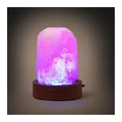 Legami - Lampada di Sale dell'Himalaya, Mini, Ø 7 cm, 300/400 g, Cromoterapia, Forma Naturale - regalo e gadget valigeria