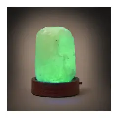 Legami - Lampada di Sale dell'Himalaya, Mini, Ø 7 cm, 300/400 g, Cromoterapia, Forma Naturale - regalo e gadget valigeria