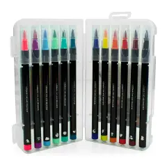Legami - Set di 12 Pennarelli con Punta Pennello, BRUSH MARKERS - regalo e gadget valigeria