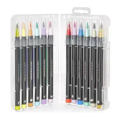 Legami - Set di 12 Pennarelli con Punta Pennello, BRUSH MARKERS - regalo e gadget valigeria