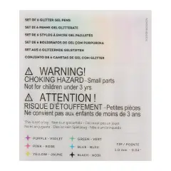 Legami - Set di 6 Mini Penne Gel Glitterate,Shine Like a Diamond Multicolor - regalo e gadget valigeria