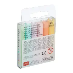 Set Of 6 Mini Highlighters - Teddy's Style - Teddy Bear - regalo e gadget valigeria