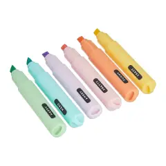 Set Of 6 Mini Highlighters - Teddy's Style - Teddy Bear - regalo e gadget valigeria