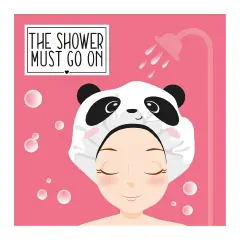 Legami - Cuffia da Doccia Riutilizzabile Tema Panda - regalo e gadget valigeria